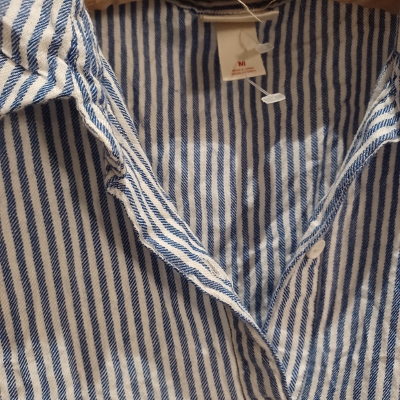 Striped tie-up Rayon shirt - Picture 6 of 7